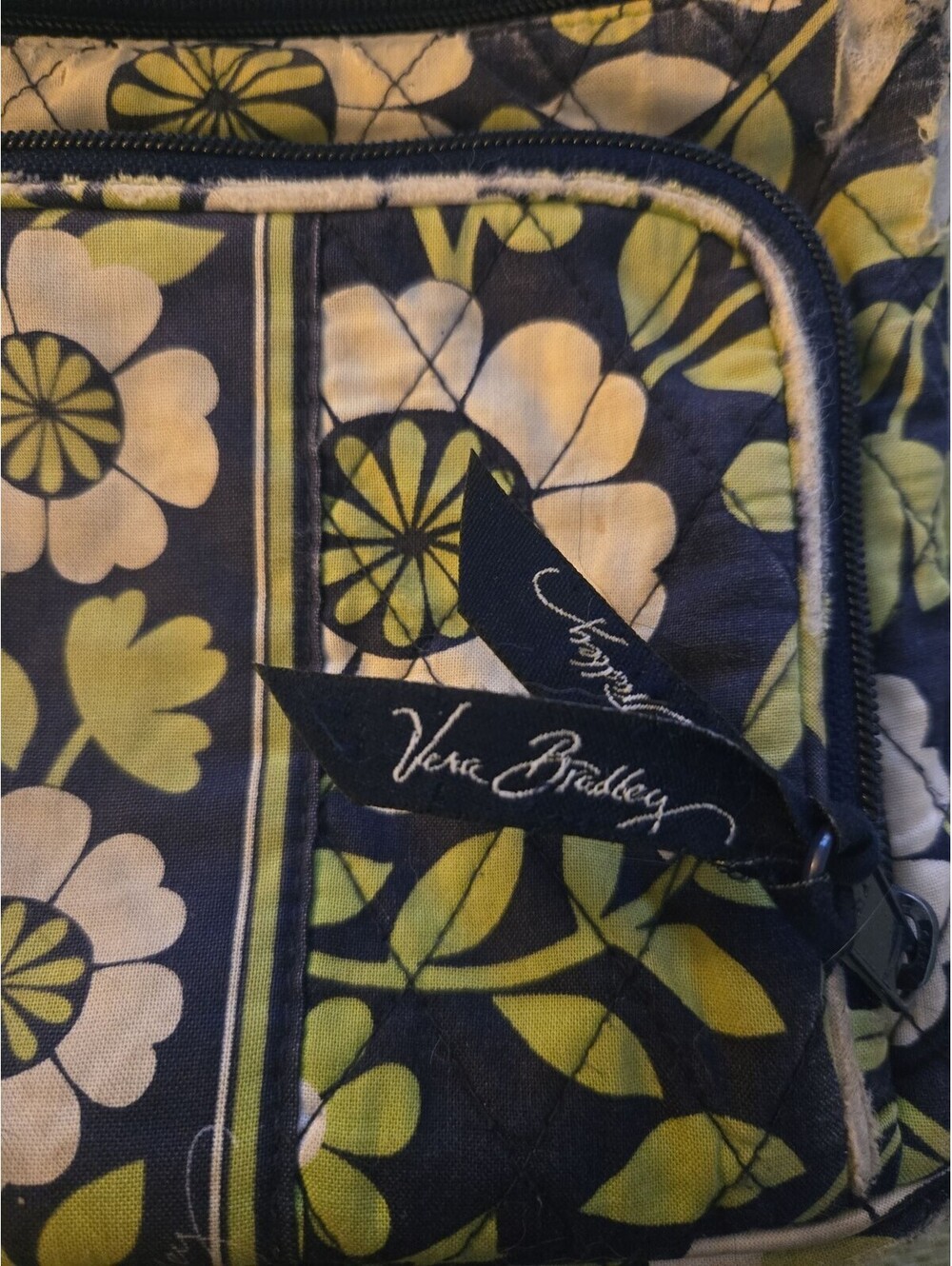 Vera Bradley Quilted Floral Crossbody Bag - Night Owl Pattern - Picture 6 of 6